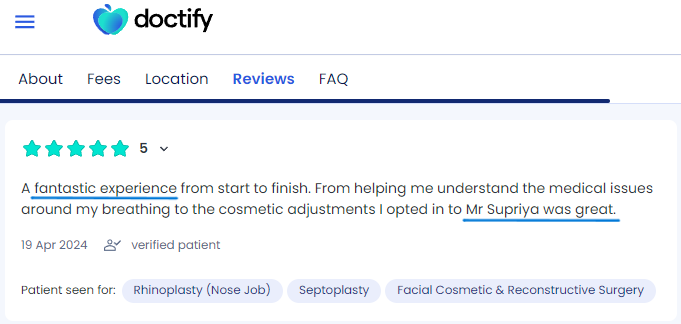 Rhinoplasty review